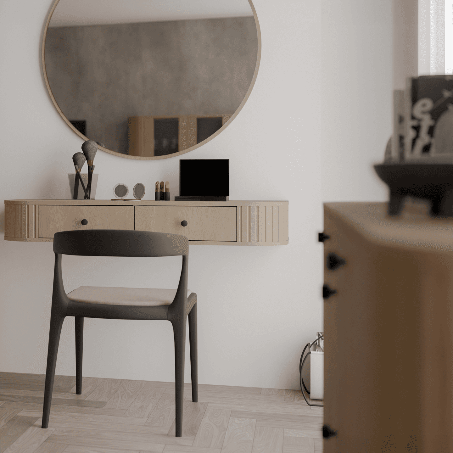 Toaletka wisząca Fiero 123 cm Dąb cremona