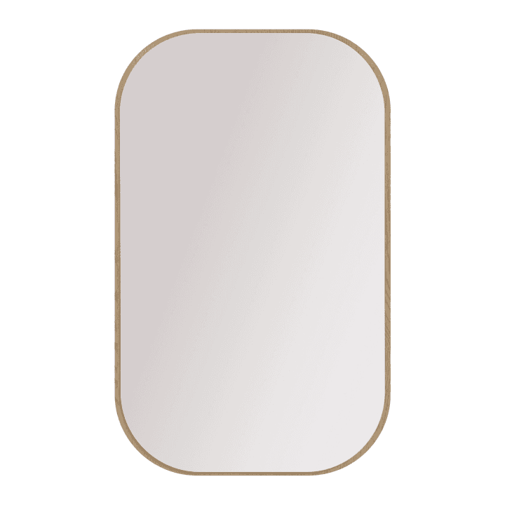 Owalne lustro Fiero 110 cm obrzeże Dąb cremona