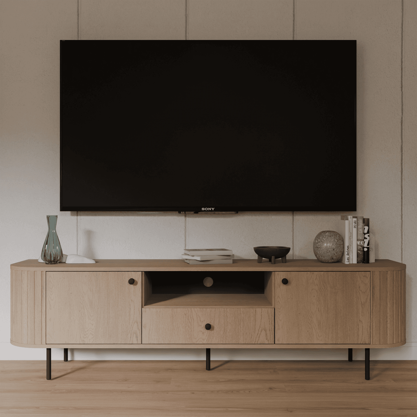 Szafka RTV Fiero 181 cm Dąb cremona - zdjęcie 2
