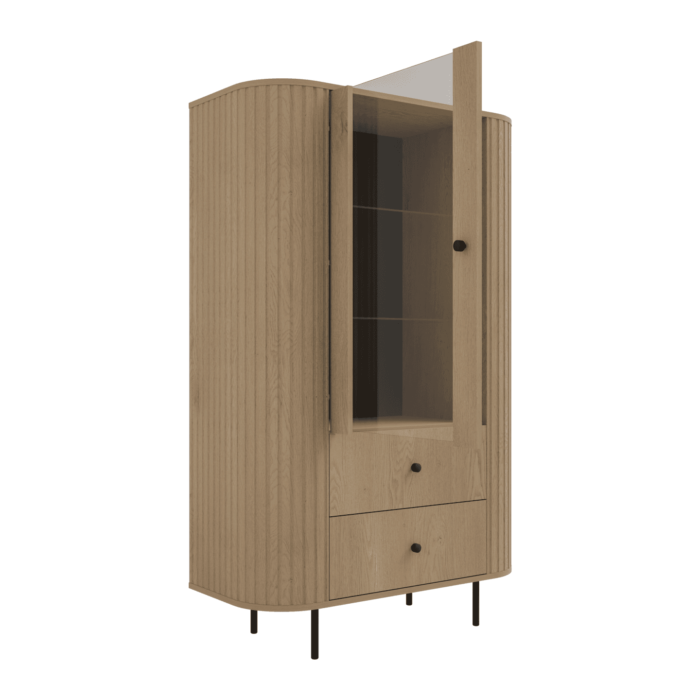 Witryna Fiero 98 cm Dąb cremona