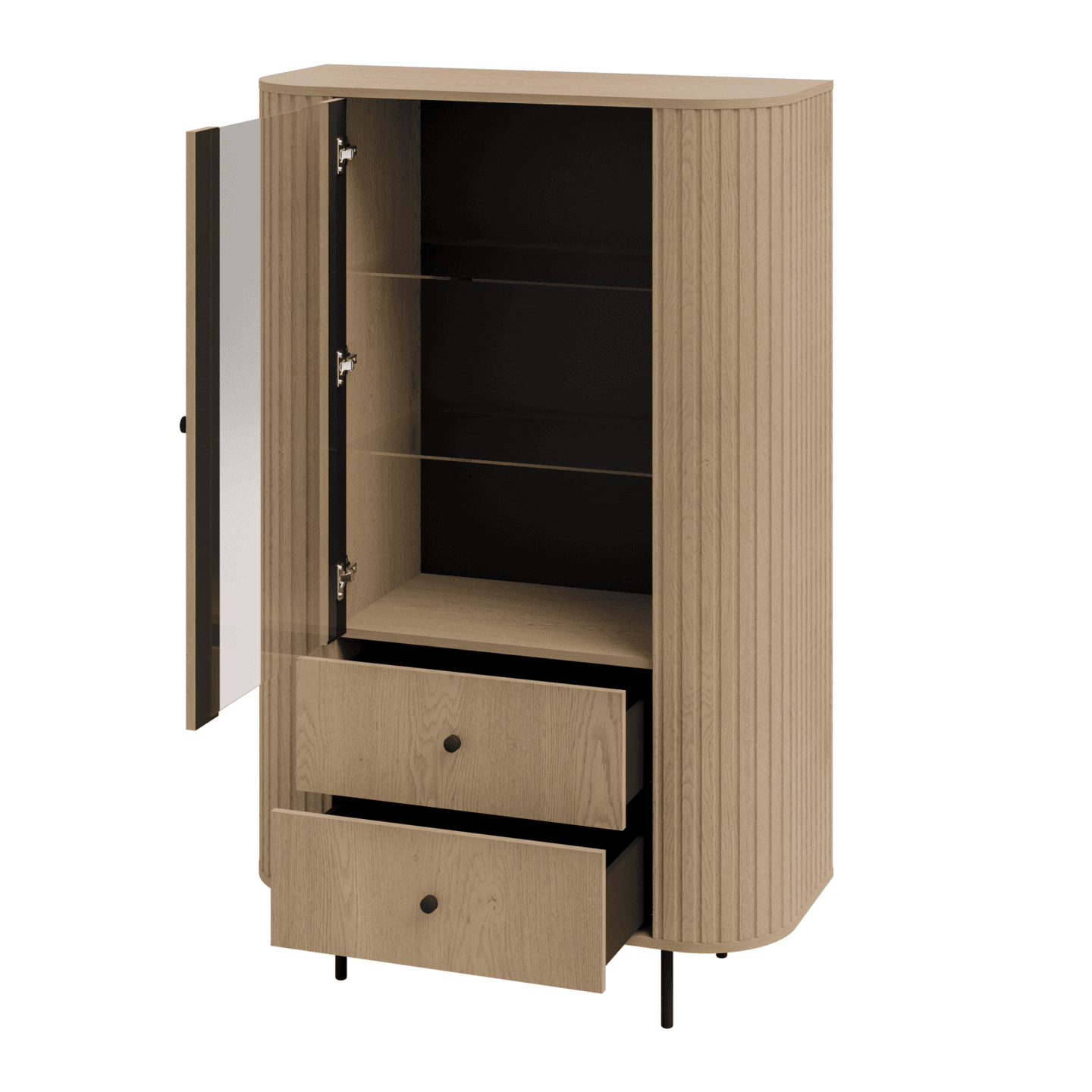 Witryna Fiero 98 cm Dąb cremona