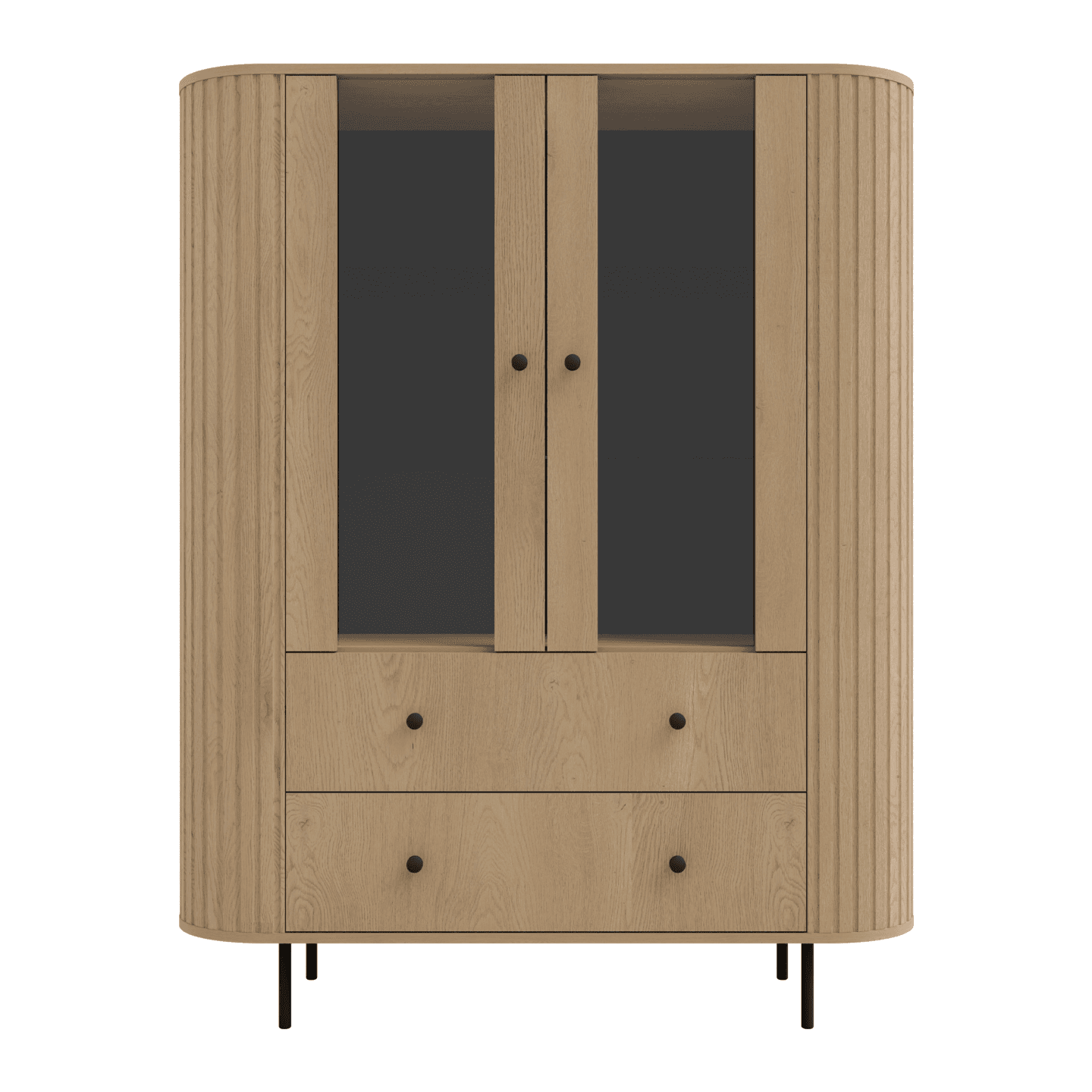Witryna Fiero 123 cm Dąb cremona