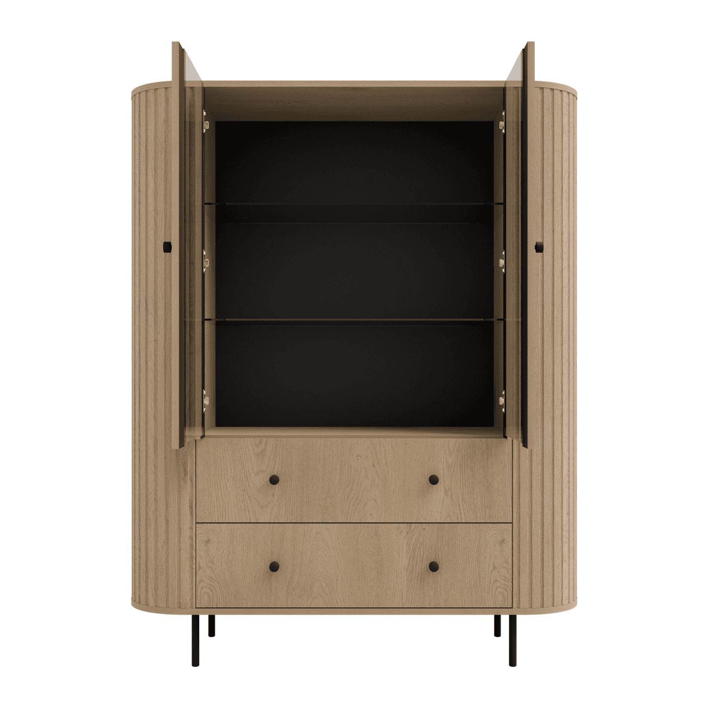 Witryna Fiero 123 cm Dąb cremona