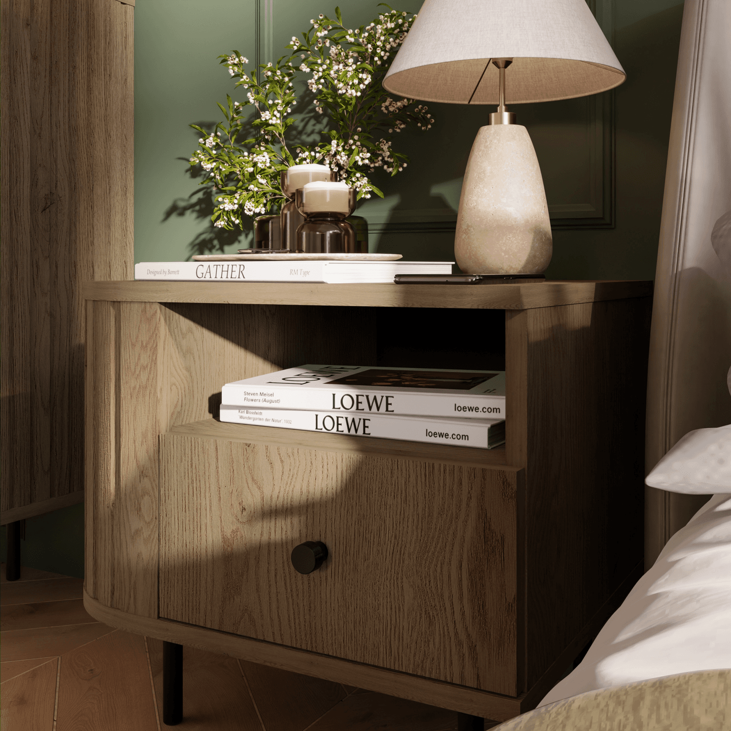 Szafka nocna Fiero 48 cm Dąb cremona - zdjęcie 2