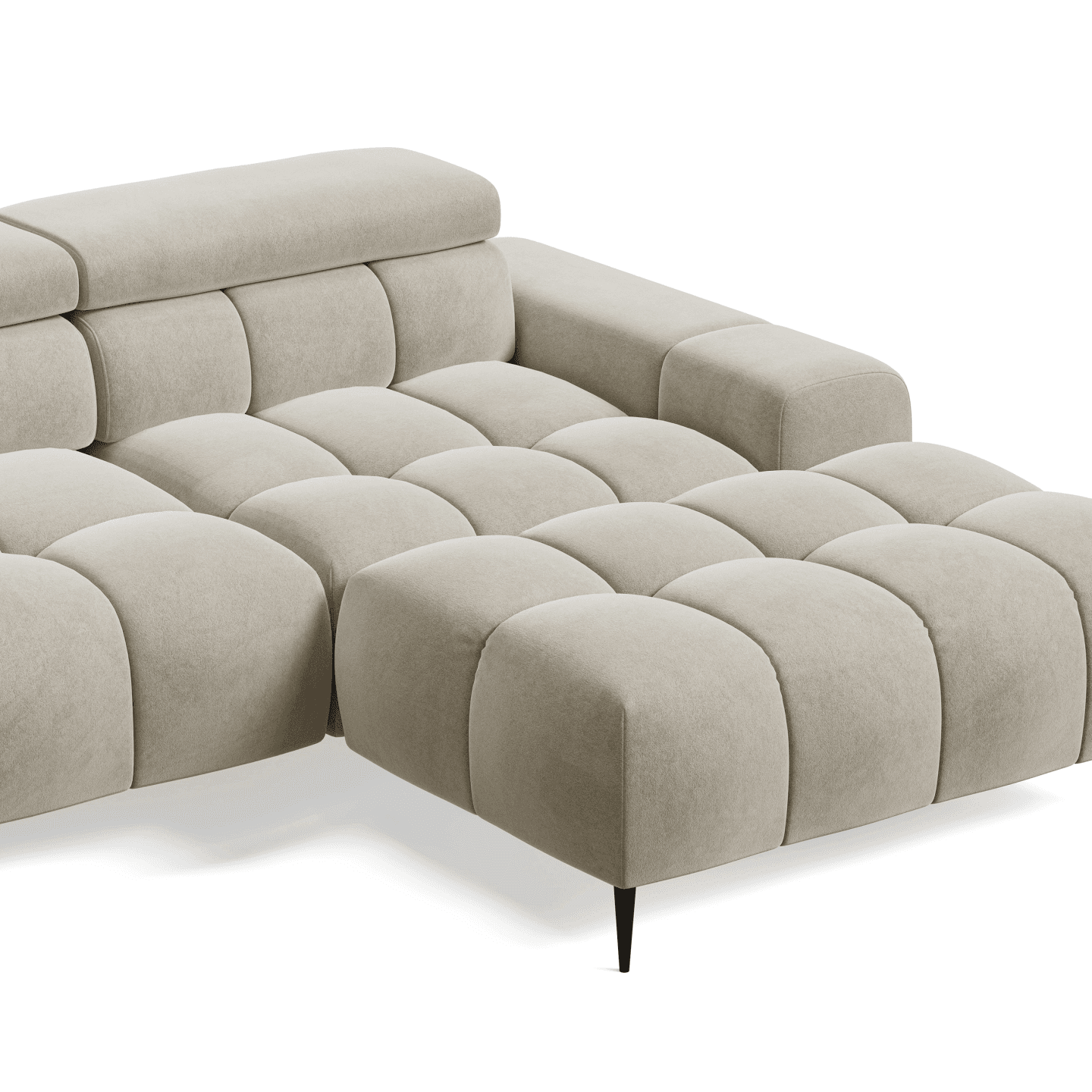 Narożnik PLAZA MINI z wysuwem i regulacją zagłówków