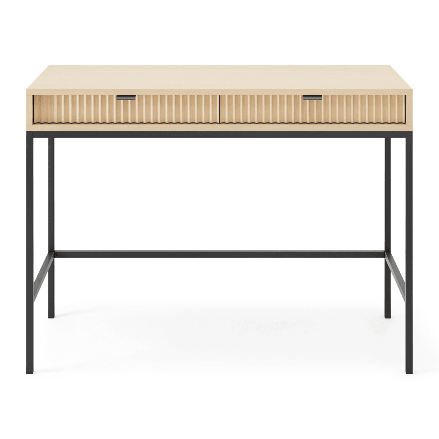 Toaletka Crow 104 cm dąb vicenza + czarny stelaż - zdjęcie 2