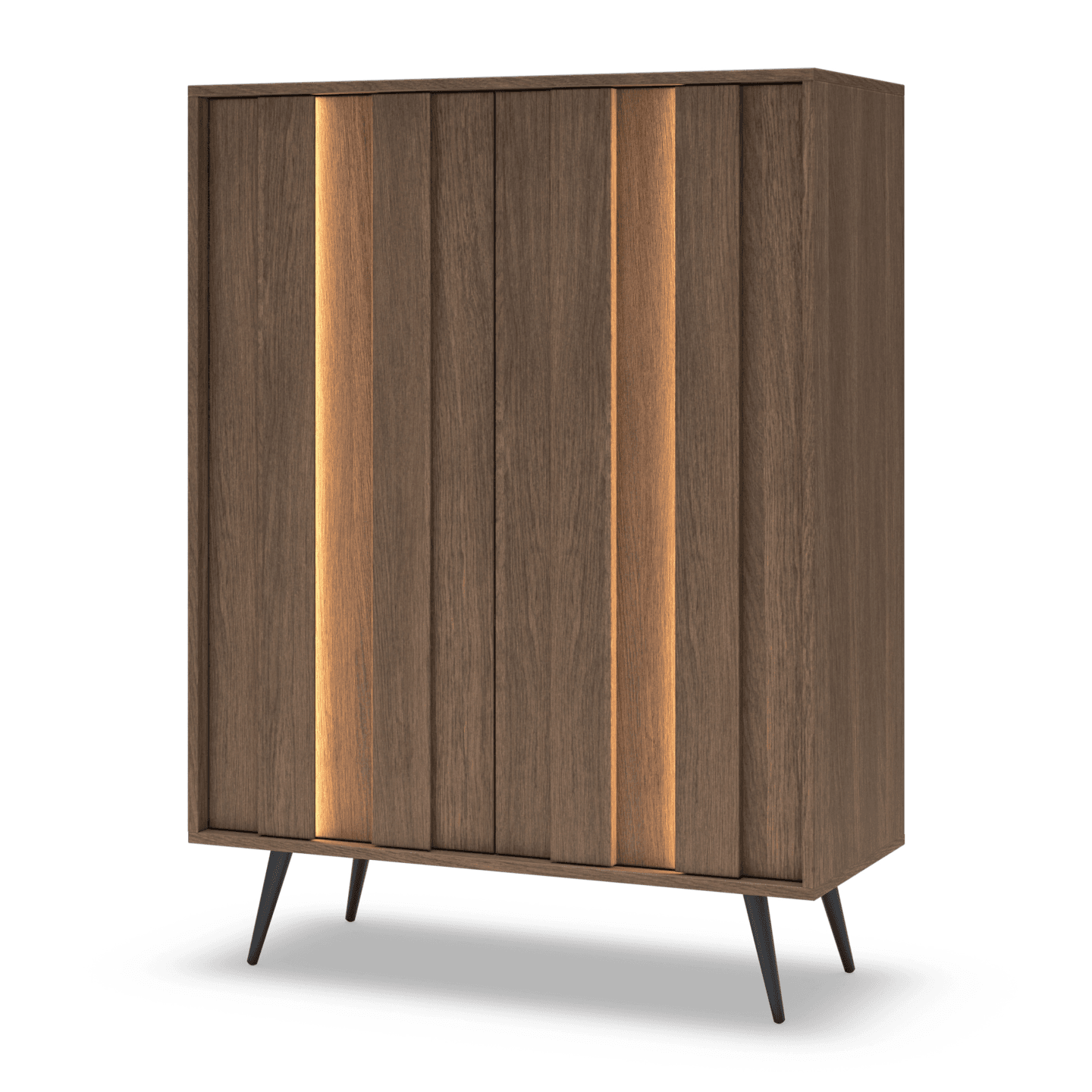 Wysoka komoda Novo 2D 125 cm Dąb Dunin