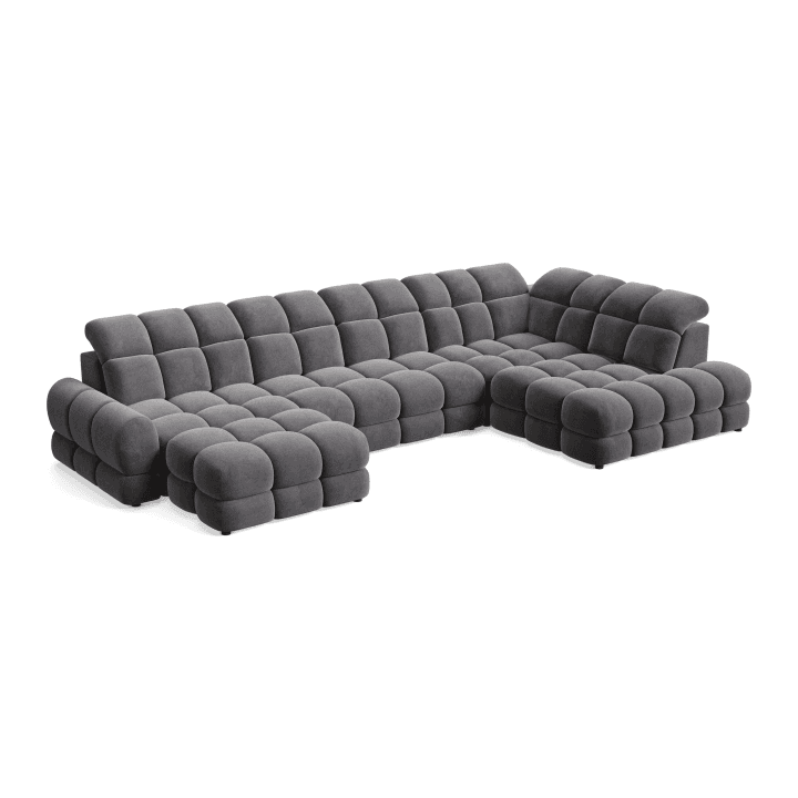 Stylowy narożnik TOLLO XL pikowany z funkcją spania