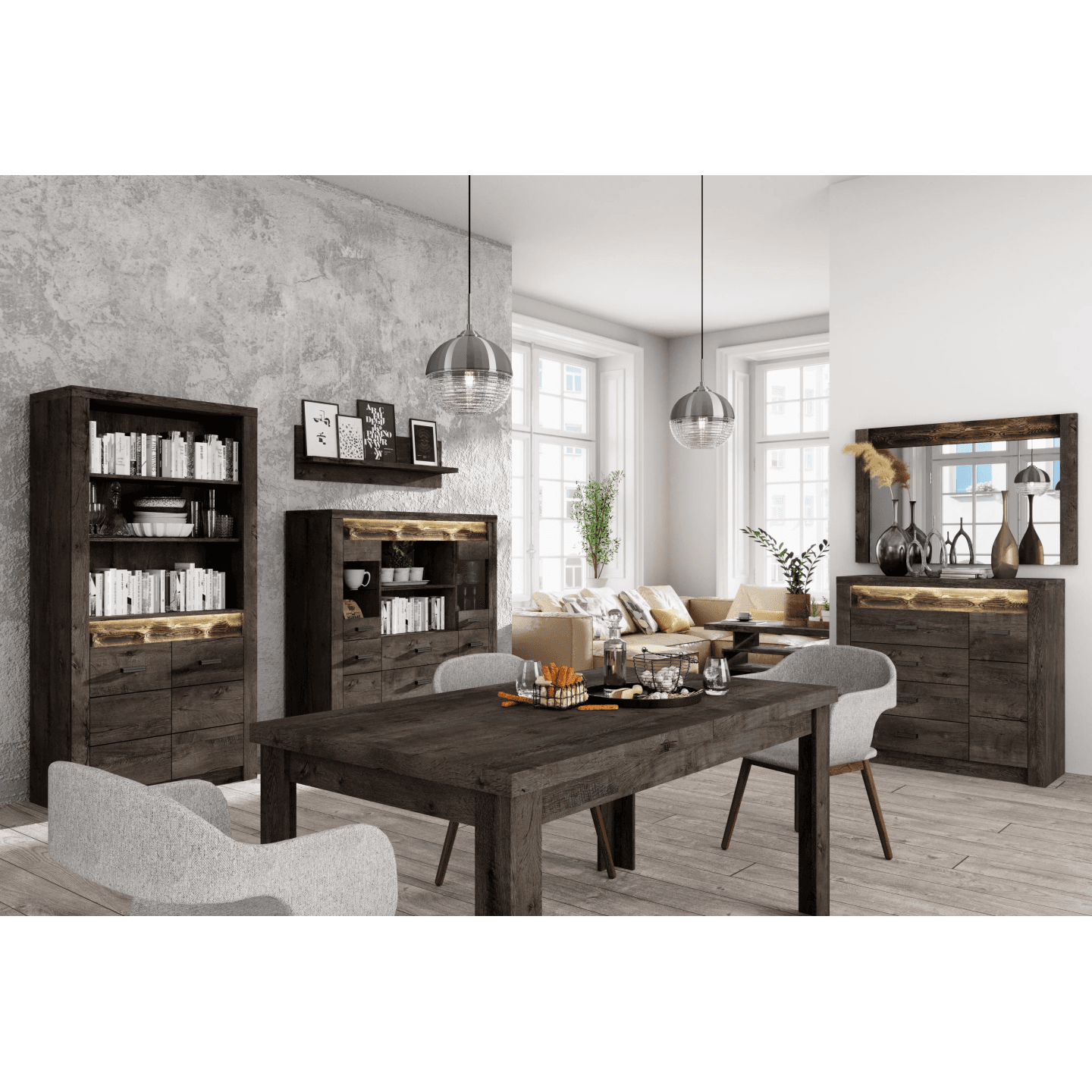 Ława Monteri 120 cm Jesion Ciemny