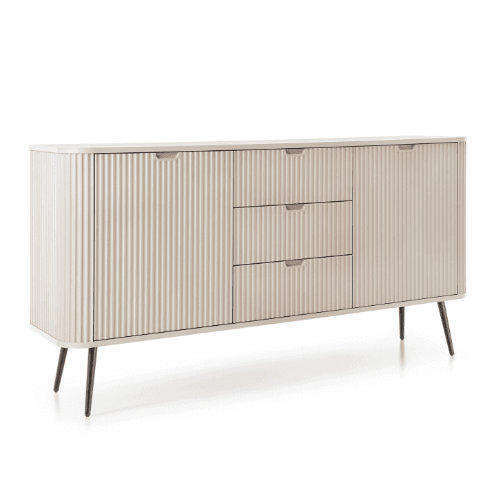 Komoda Nole 168 cm kaszmir + czarne nogi