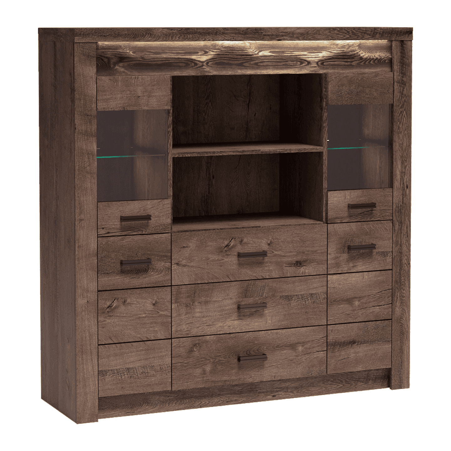 Komoda duża Monteri 137 cm Jesion Ciemny