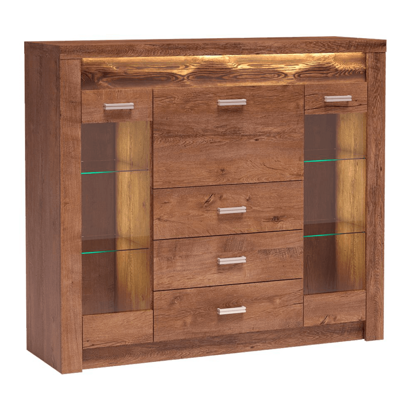 Witryna Monteri 137 cm Jesion Jasny