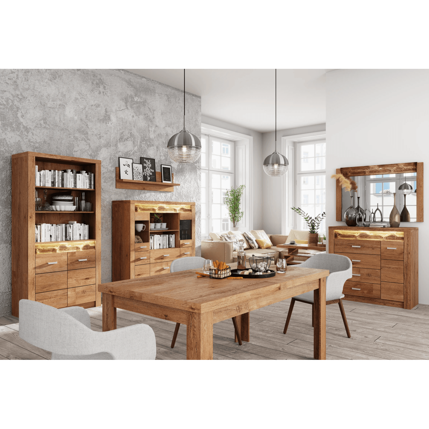 Szafa Monteri 178 cm Jesion Jasny - zdjęcie 2