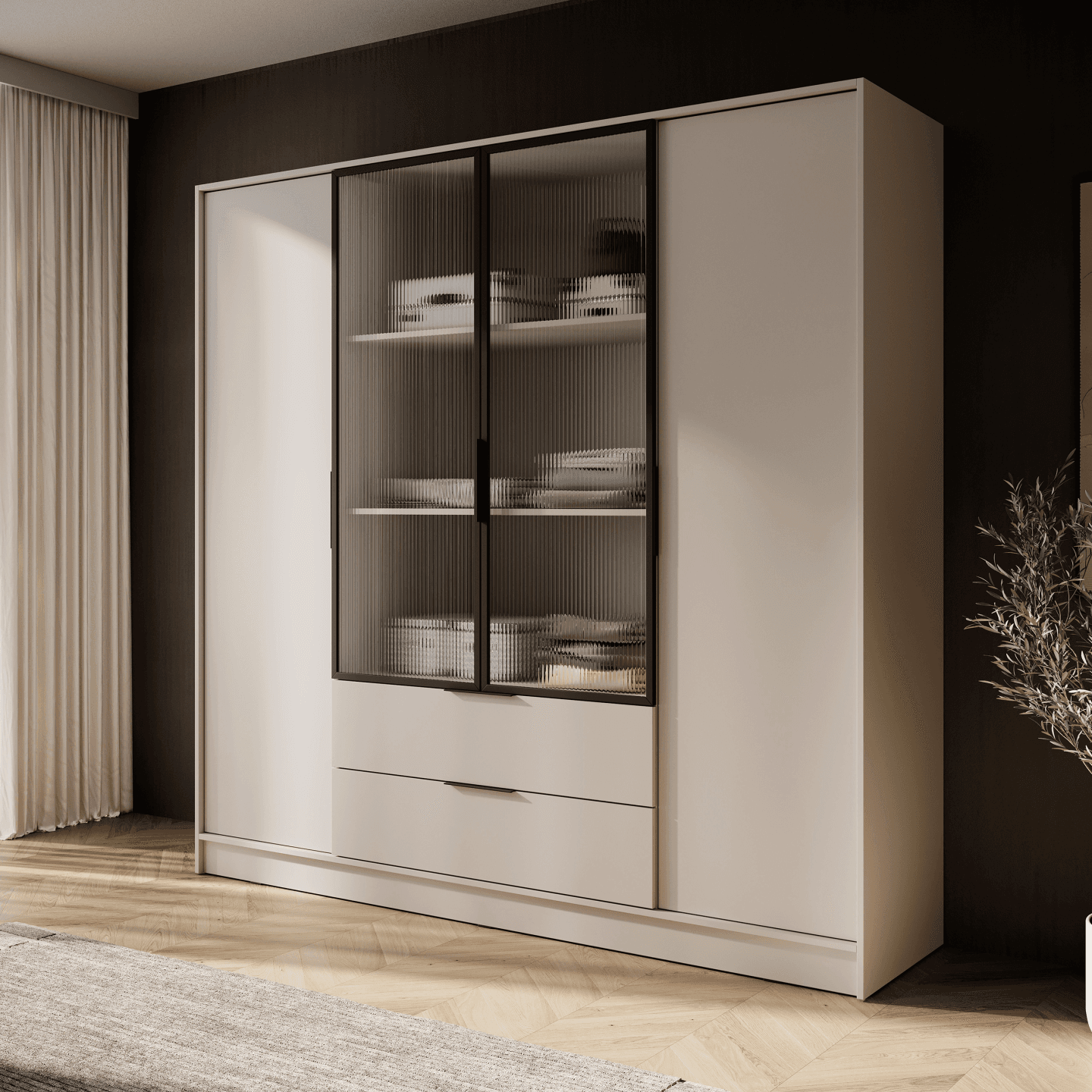 Szafa Melly 4DRM polki kaszmir - zdjęcie 2