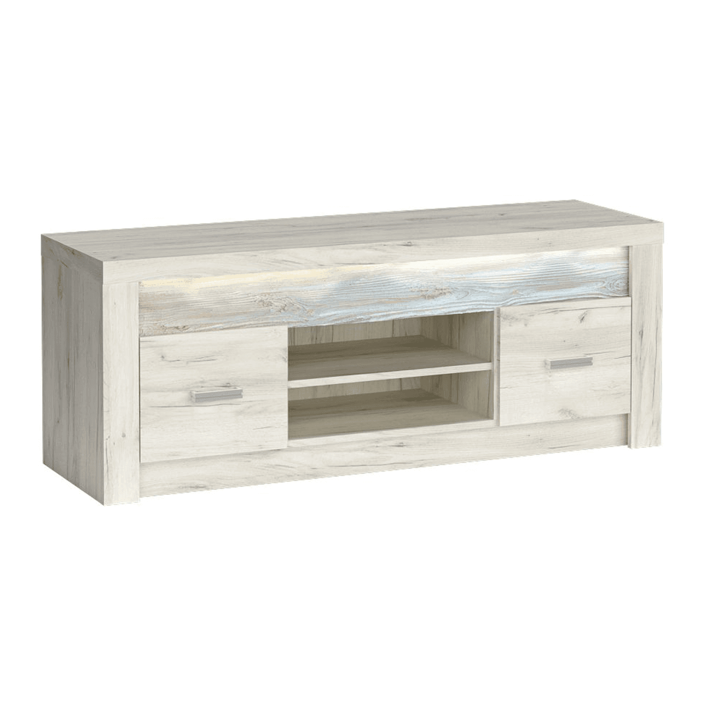 Szafka RTV Monteri 137 cm Kraft Biały