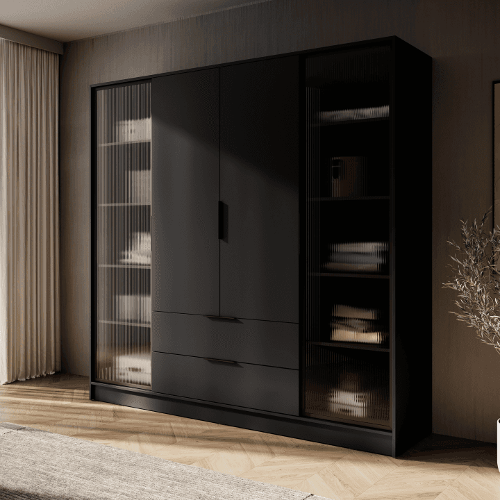 Szafa Melly 4DRD czarna - zdjęcie 2