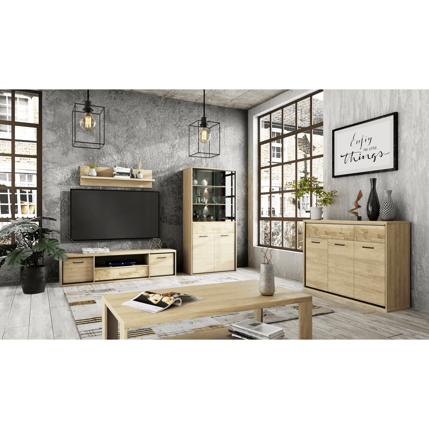 Stolik kawowy Savena 120 cm Dąb Hikora - zdjęcie 2