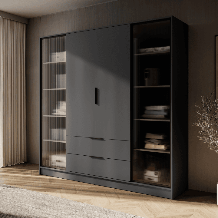 Szafa Melly 4DRD grafit - zdjęcie 2