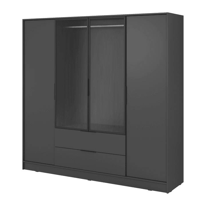 Szafa Melly 4DRM drazek Grafit