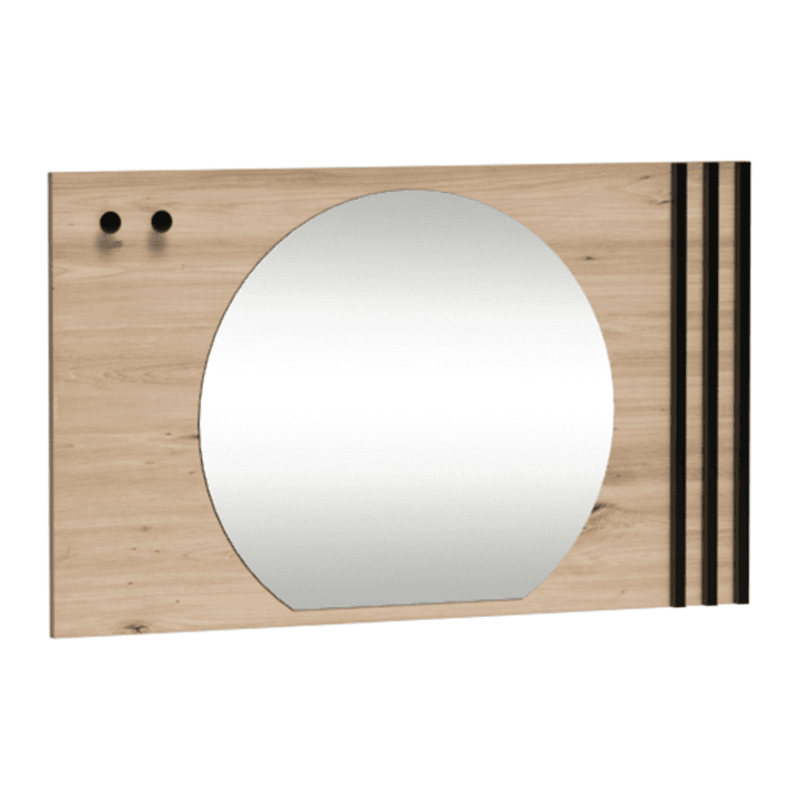 Lustro Norvian 120 cm Dąb Artisan + Czarny