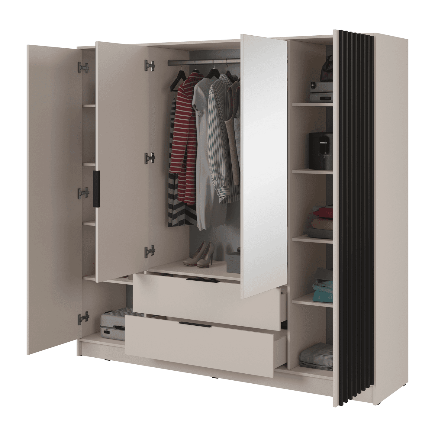 Szafa Bella 4D z lustrem kaszmir