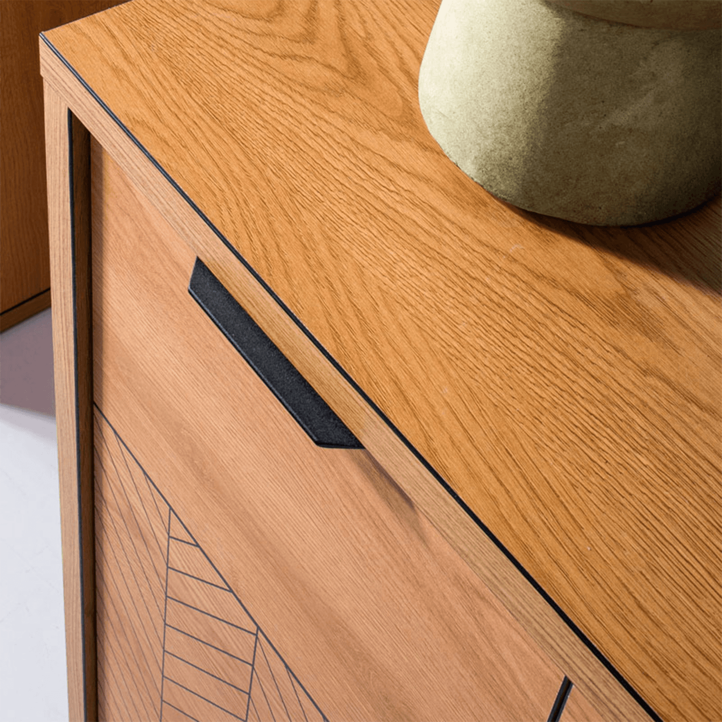 Szafka RTV Lorensa 159 cm Dąb Karmel