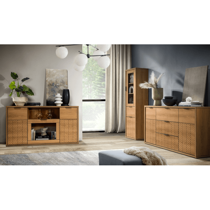 Półka Lorensa 120 cm Dąb Karmel - zdjęcie 2