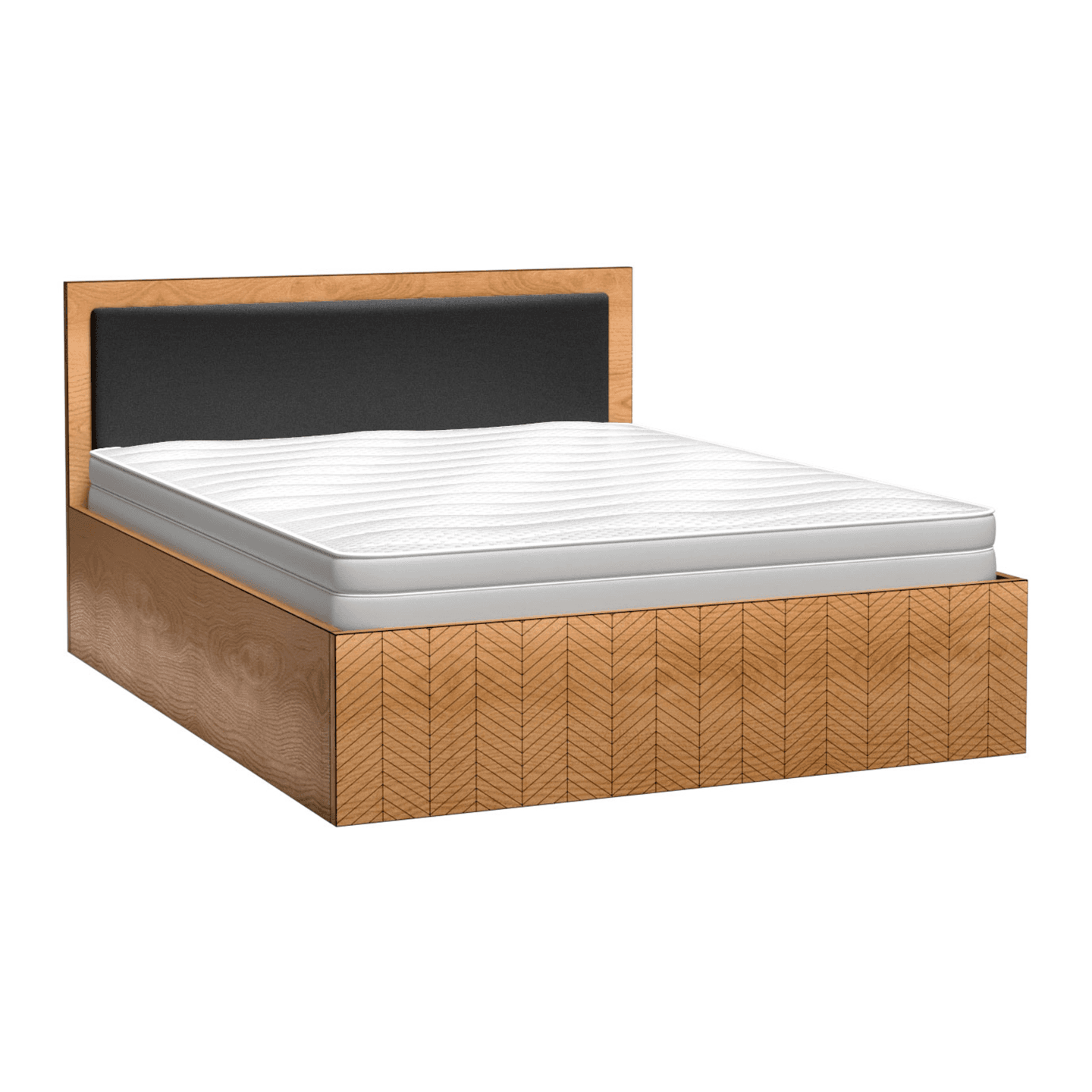 Łóżko Lorensa Dąb Karmel