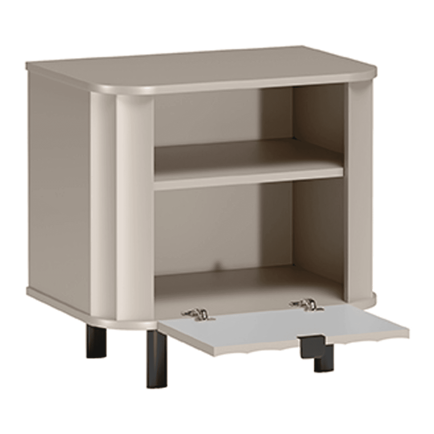 Stolik nocny Belvero 59 cm Clay Gray