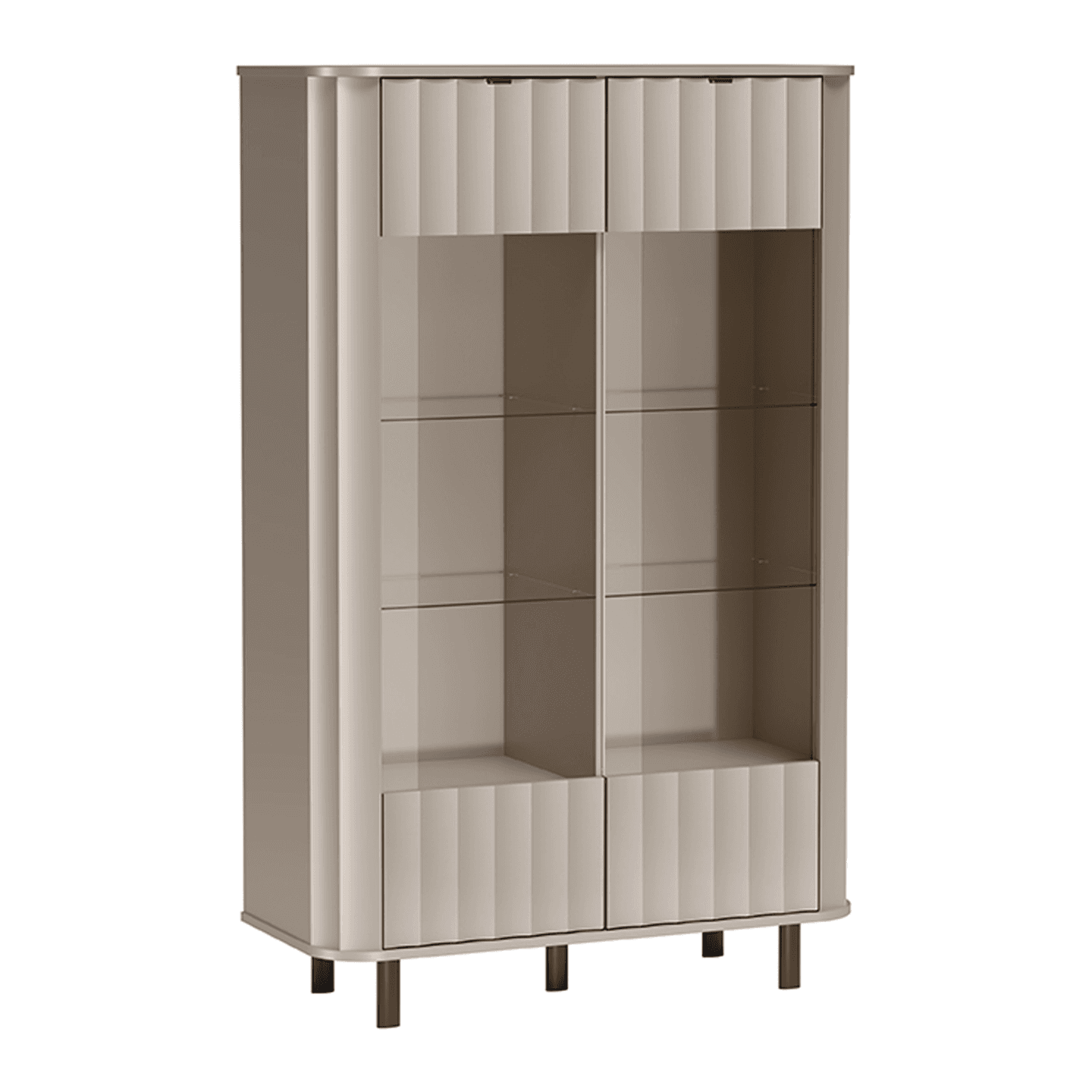 Witryna Belvero 99 cm Clay Gray