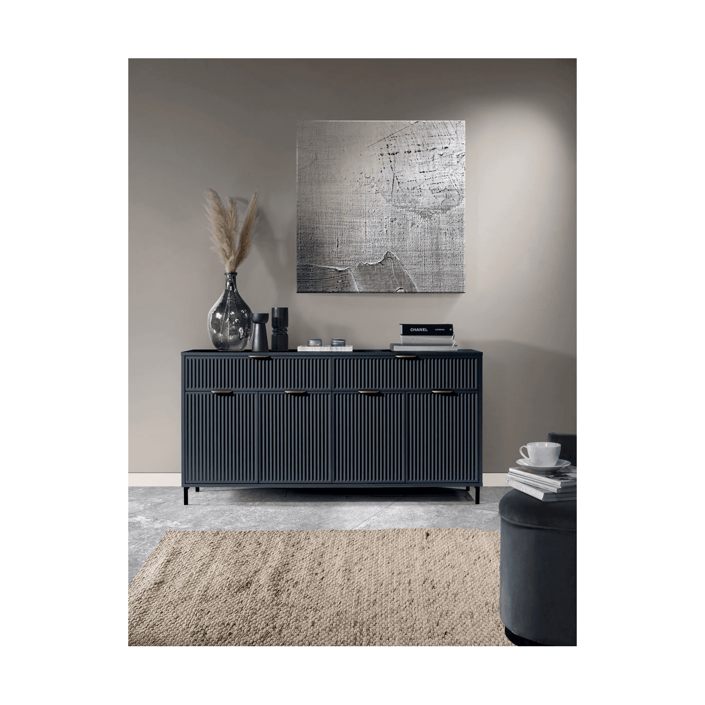 Komoda Delvani 166 cm Indygo - zdjęcie 2