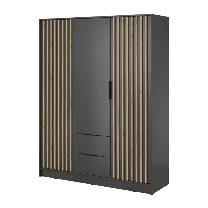 Szafa Bella 155 x 200 cm grafit, lamele