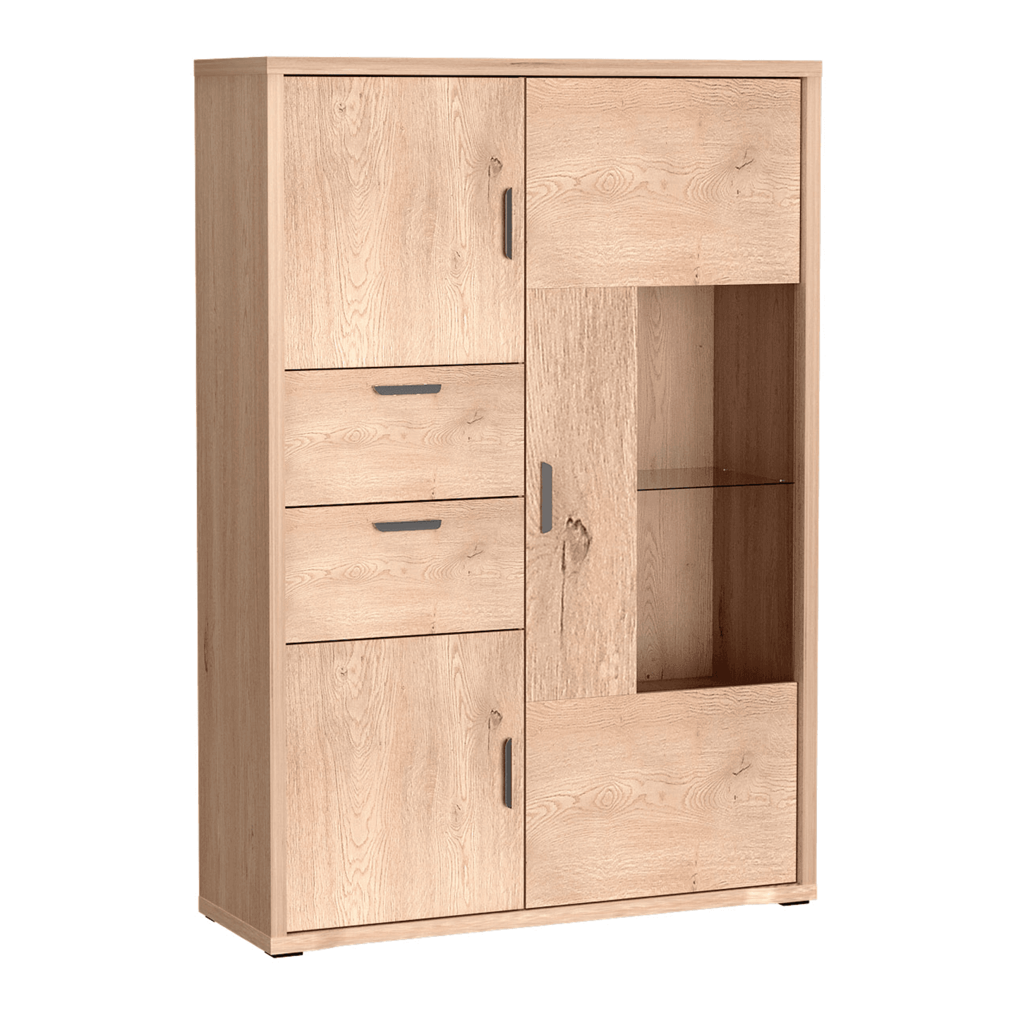 Witryna Selmo 116 cm Dąb Cremona