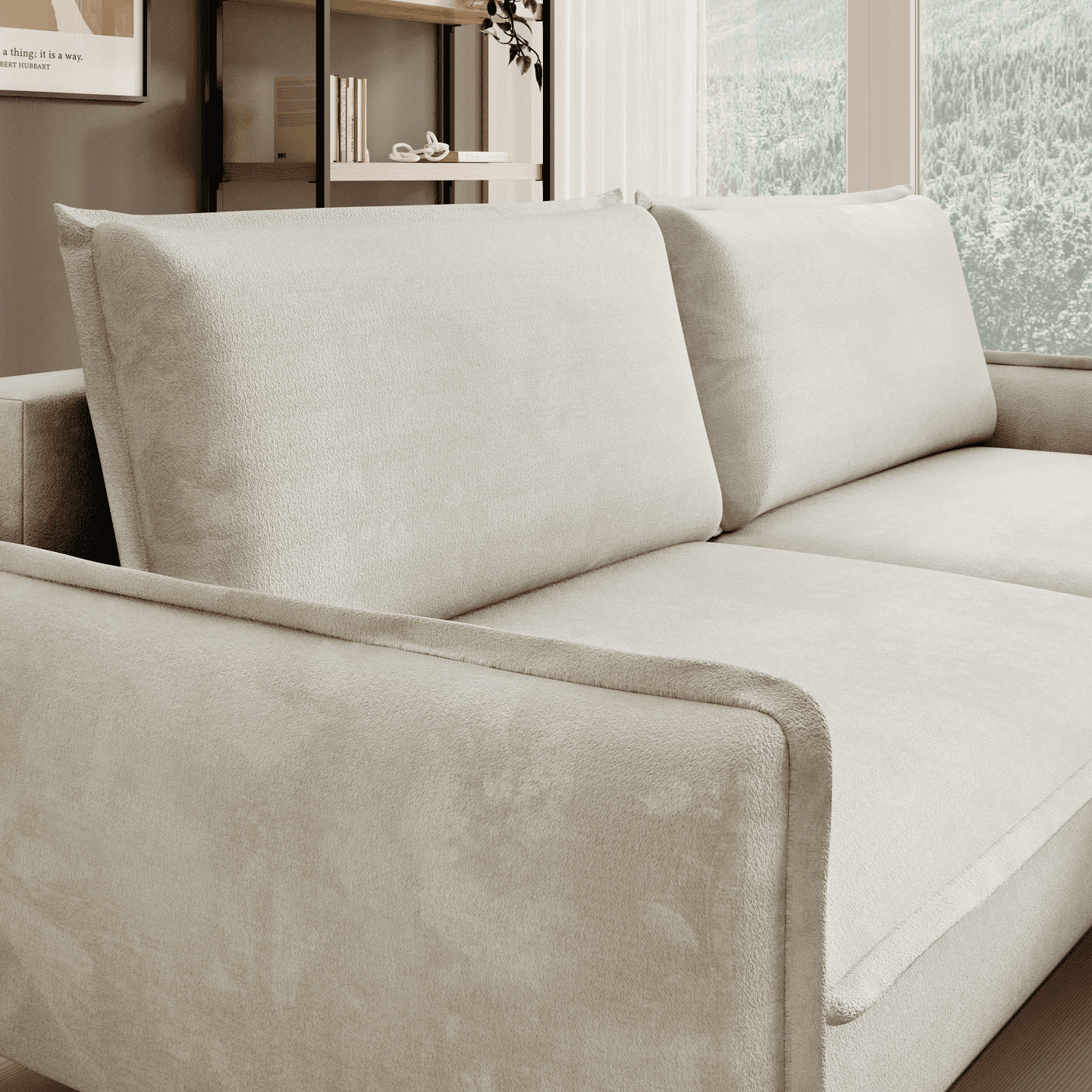 Narożnik Glossy Tkanina Cloud 3 Strona lewa