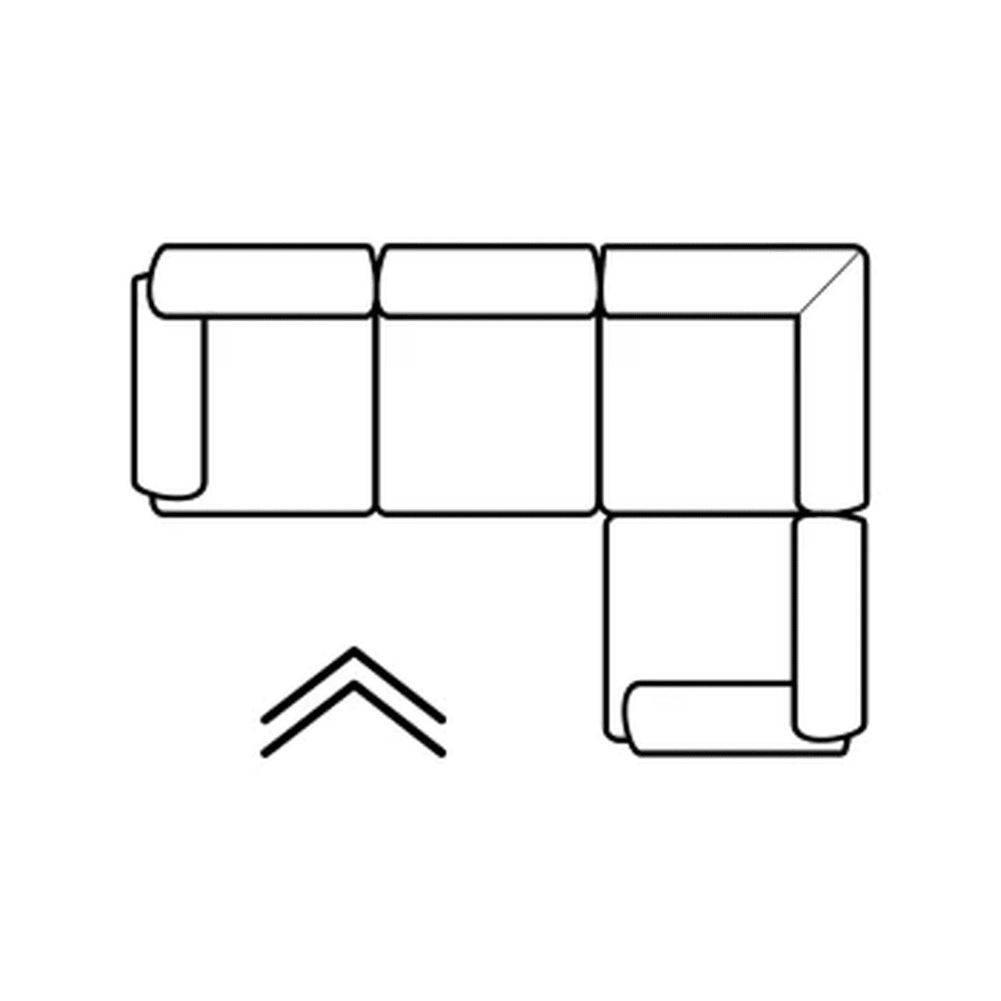 Narożnik Plaza L Tkanina Monolith 97 Strona prawa WERSAL