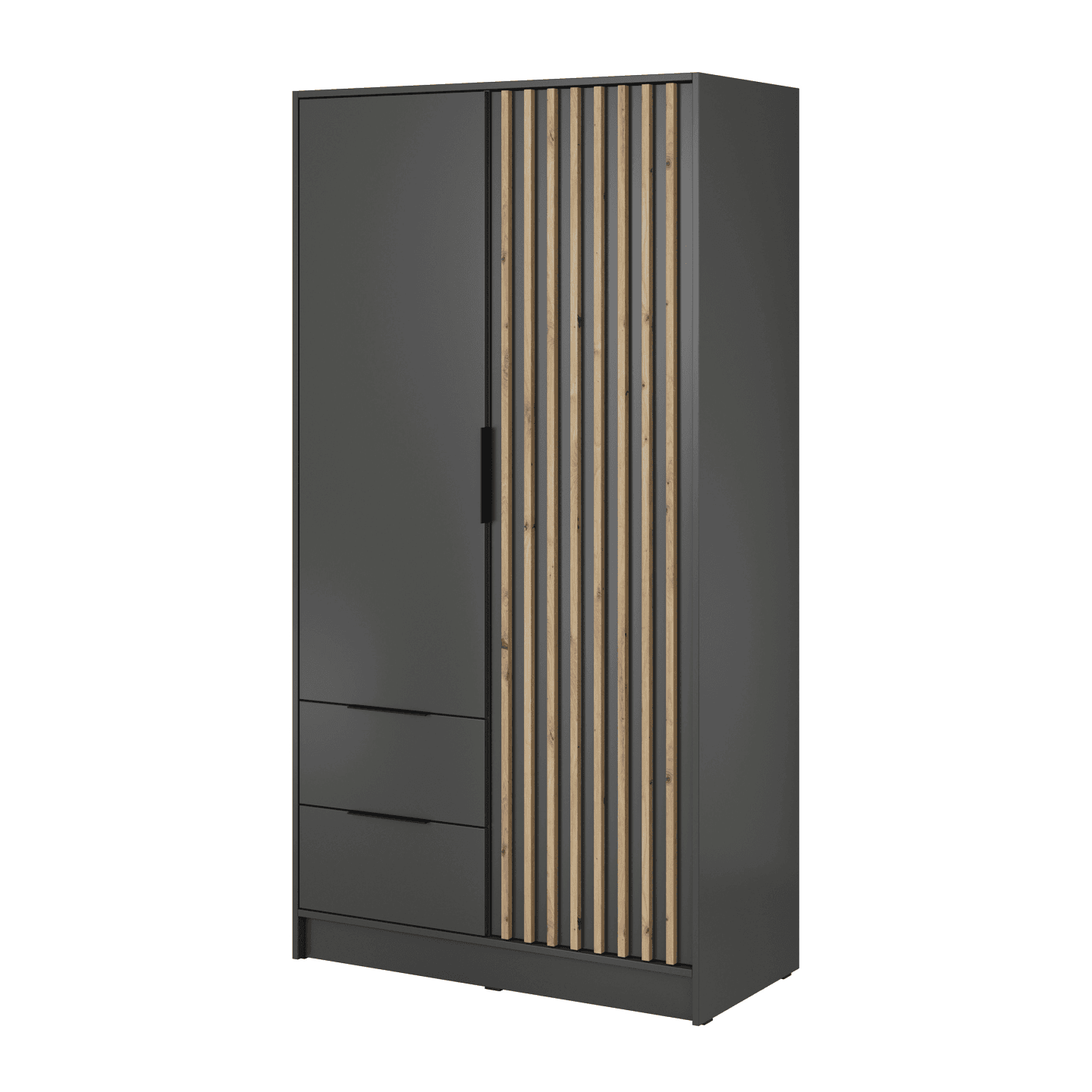 Szafa Bella, grafit bez lustra, lamele 105 x 200 cm