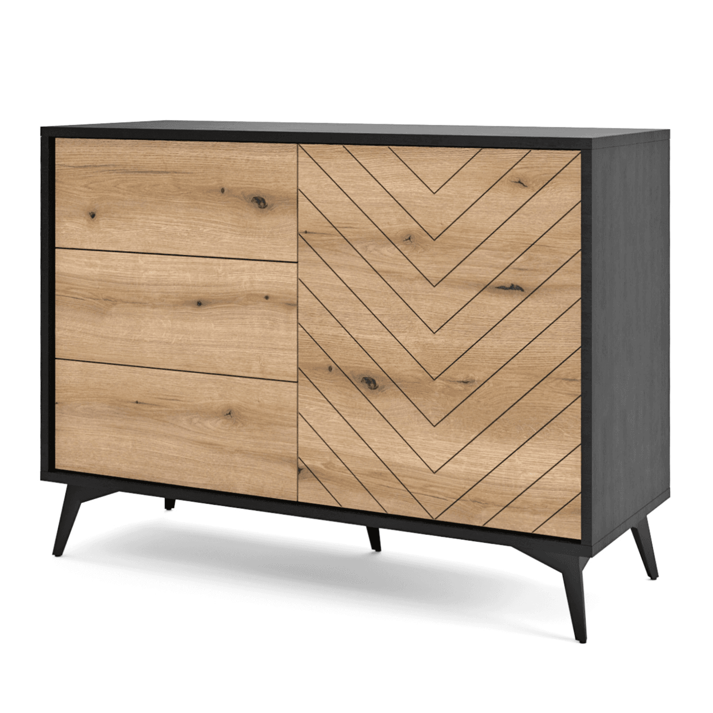 Komoda Astrid 104 cm z trzema szufladami