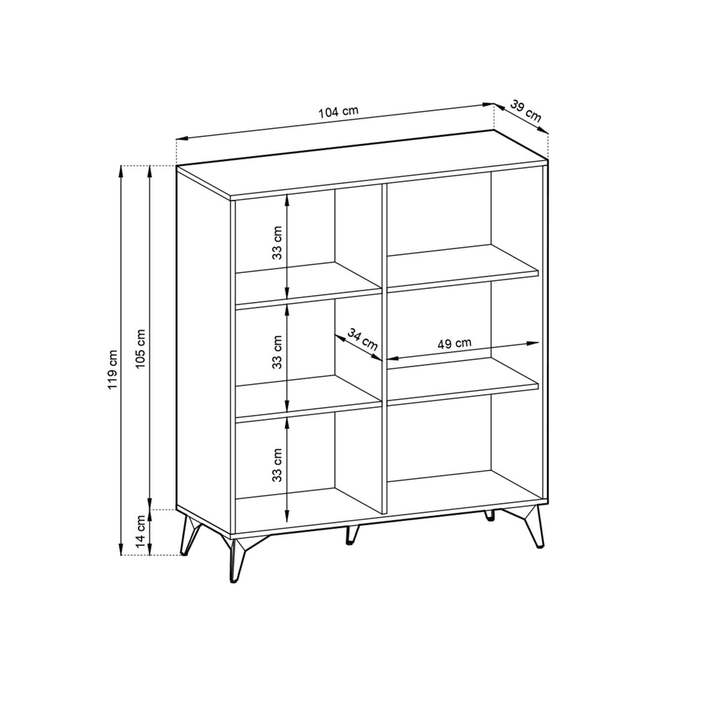 Komoda Astrid 104x119 cm