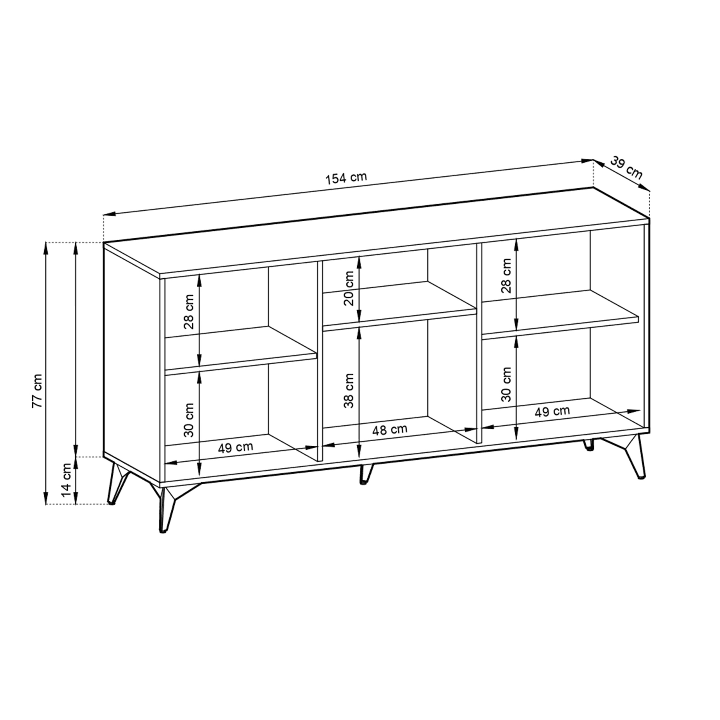 Komoda Astrid 154 cm