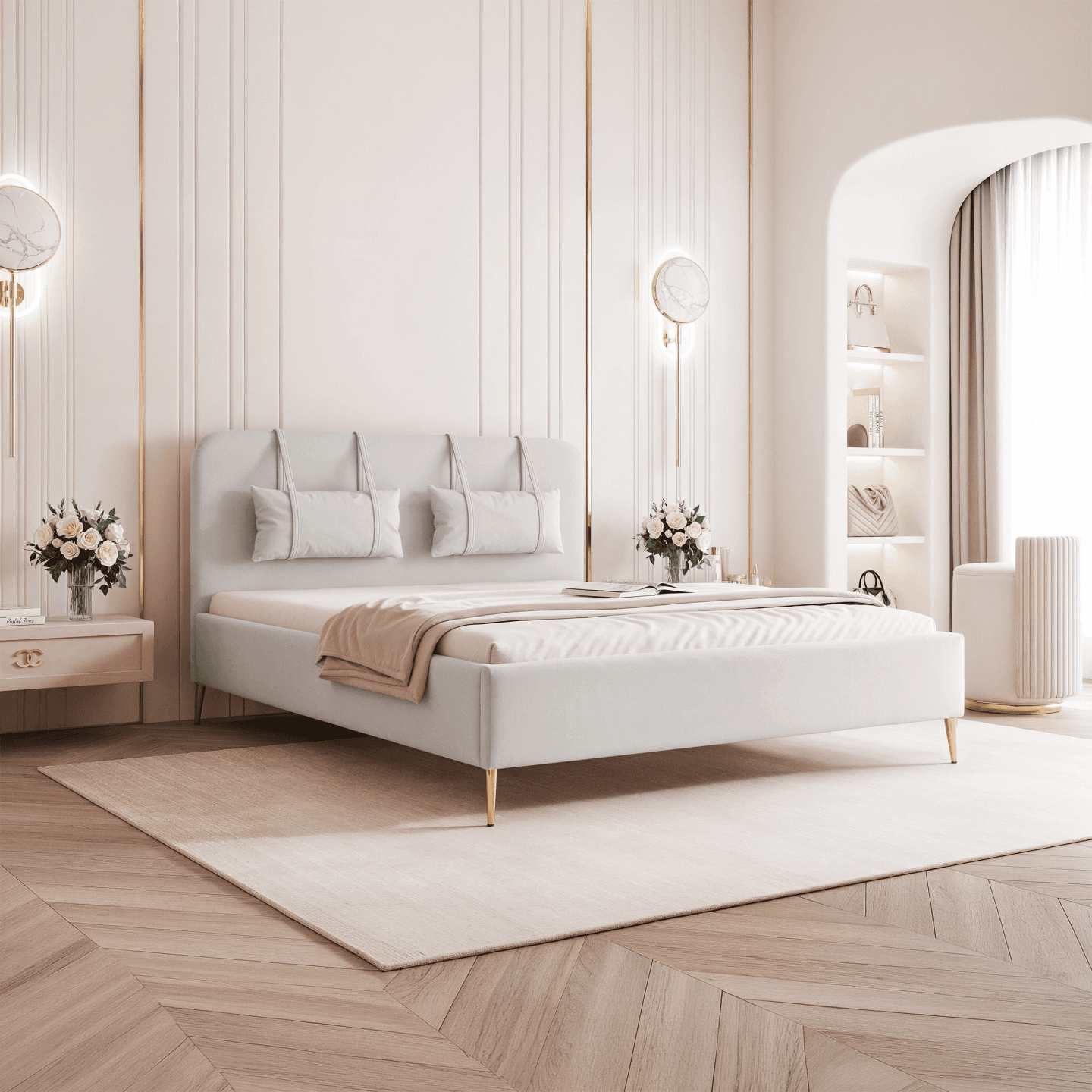 Łóżko tapicerowane Clarins - zdjęcie 2
