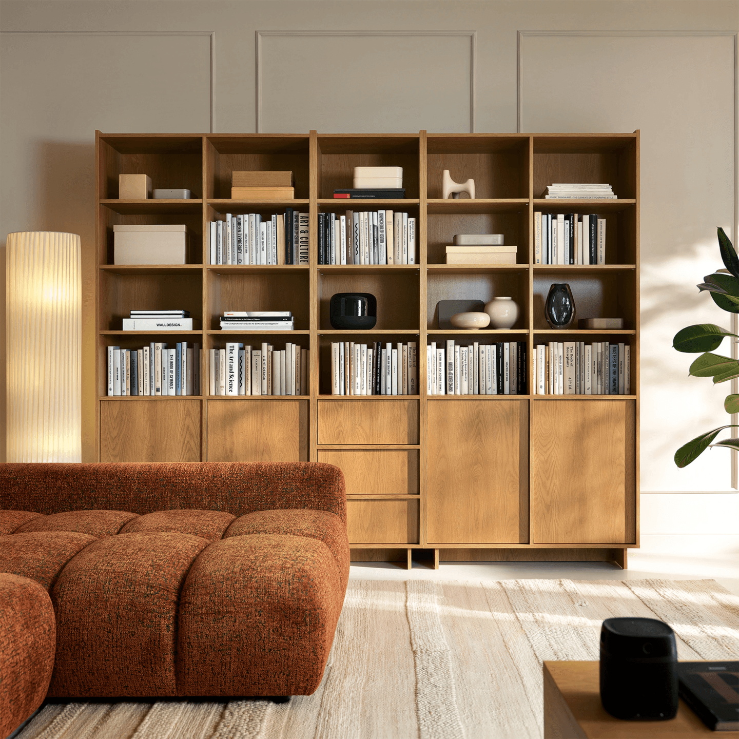 Regał Lorento R98 cm dąb karmelowy - zdjęcie 2