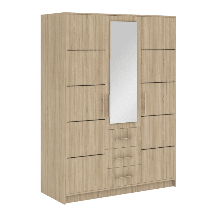 Szafa Como 3D 147 cm sonoma