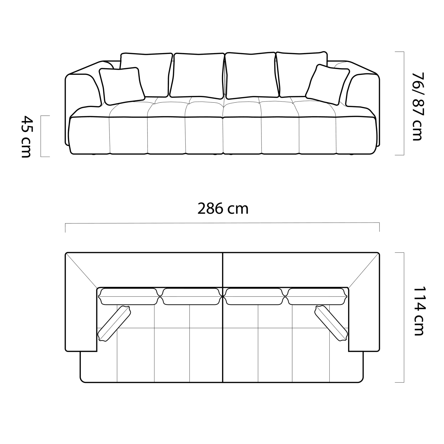 Sofa elektryczna z funkcją spania Albio Bigsofa