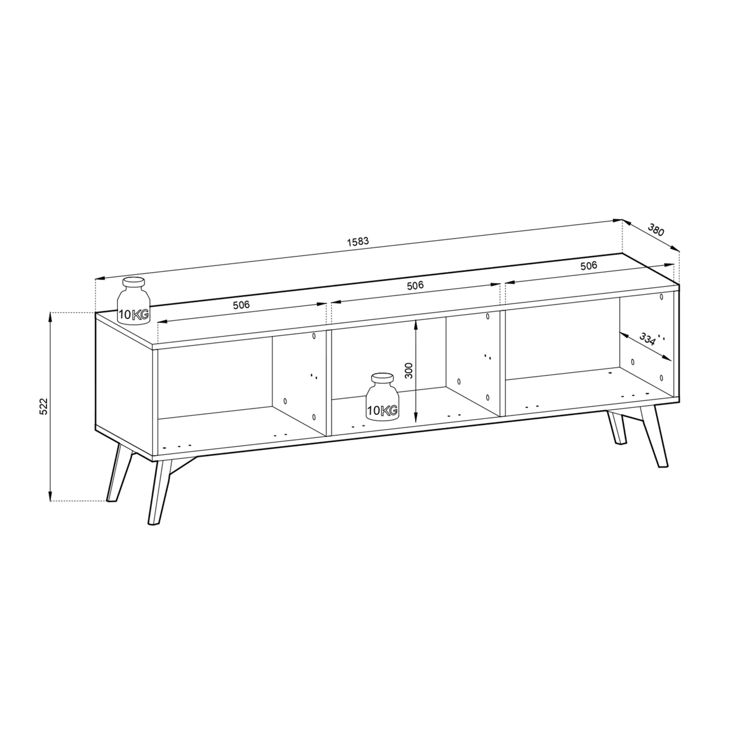 Szafka RTV GROVE Beż piaskowy