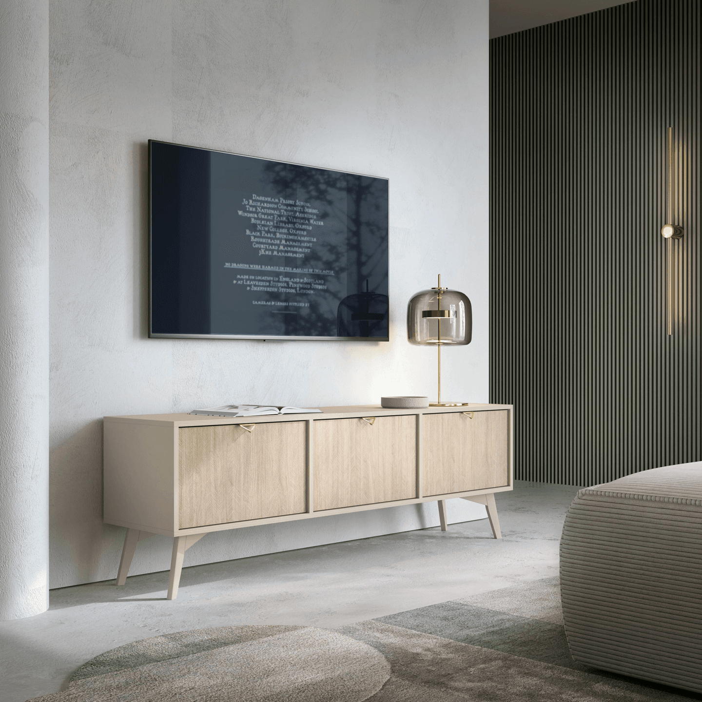 Szafka RTV GROVE Beż piaskowy