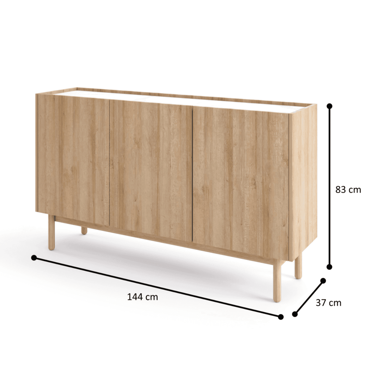 Komoda Onyx 144x83 cm