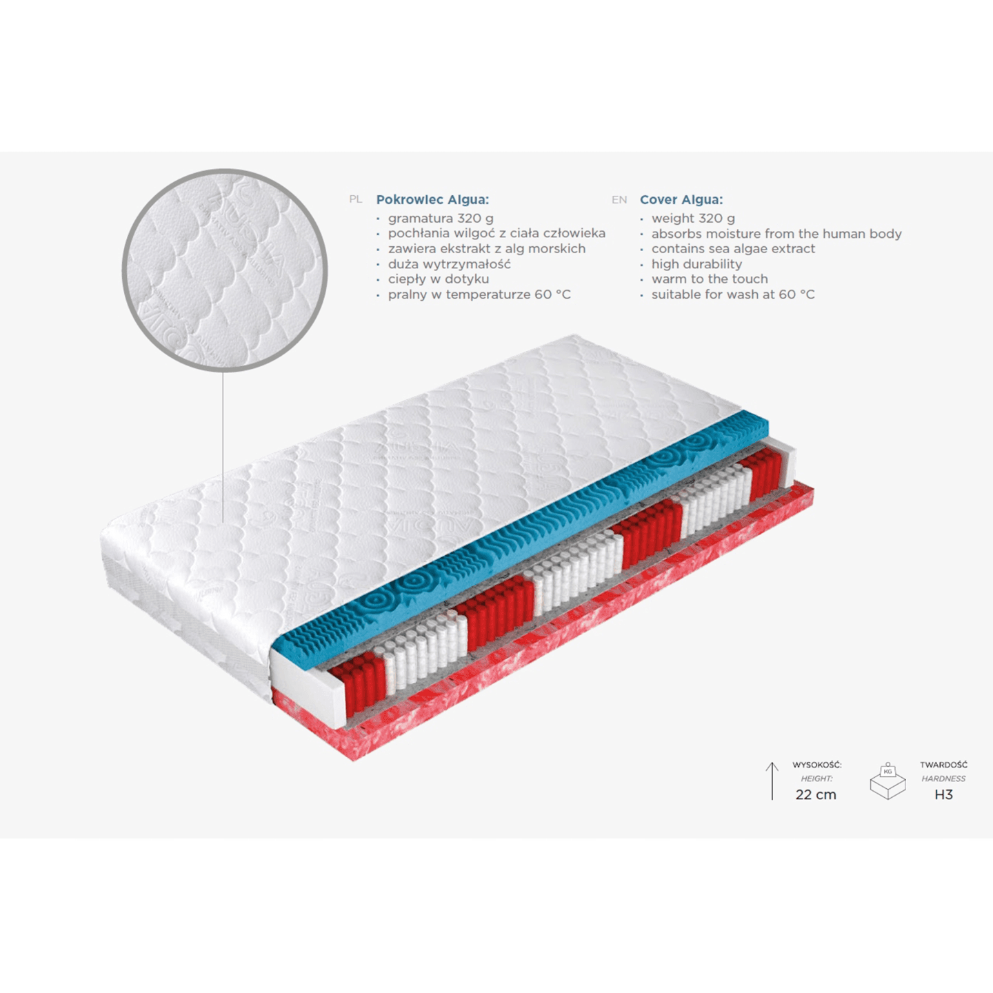 Materac Eco Marin 120x200 - zdjęcie 2