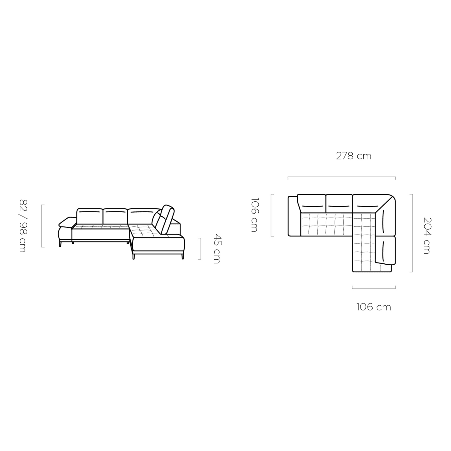 Narożnik elektryczny Focus L
