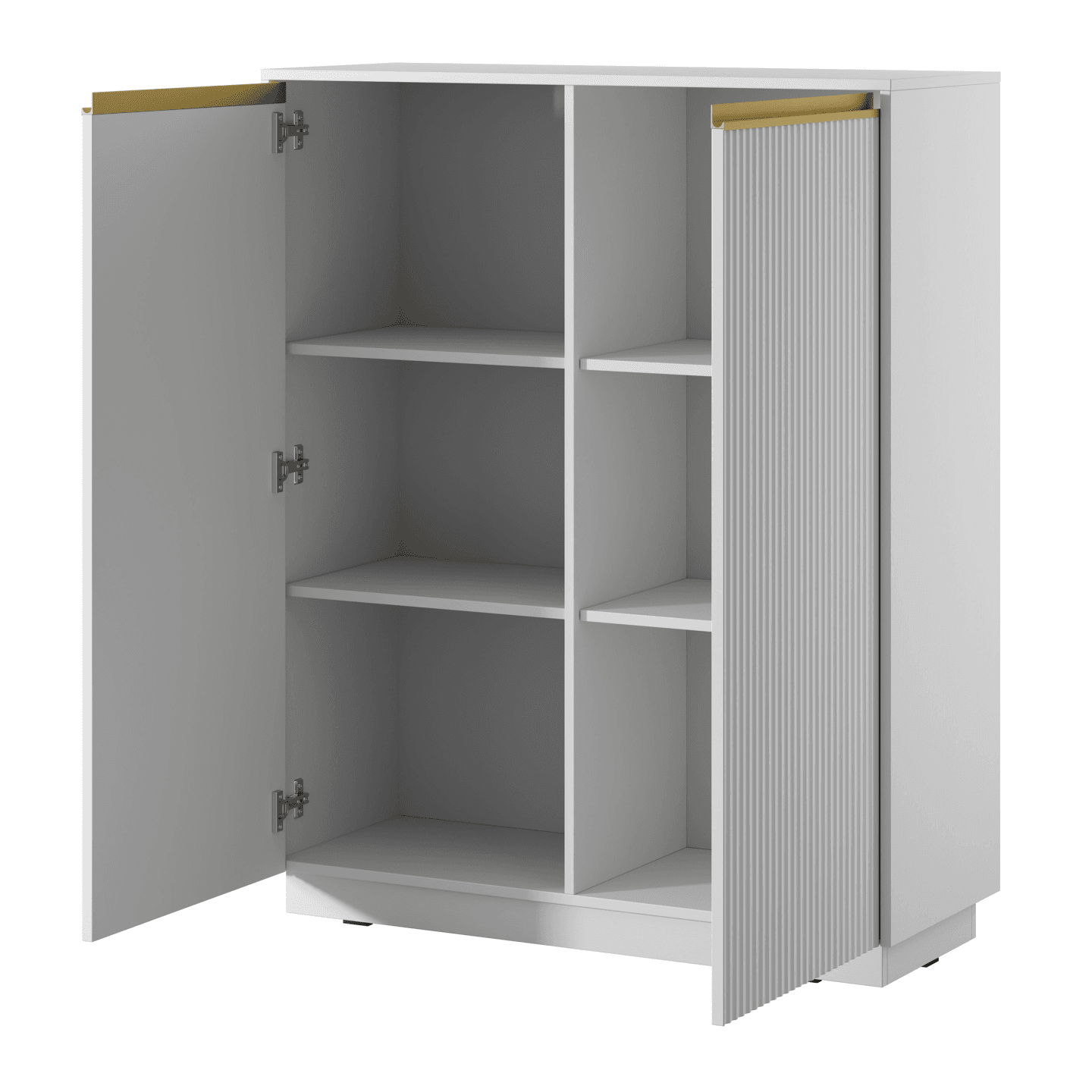 Komoda Gold 103 cm Biała