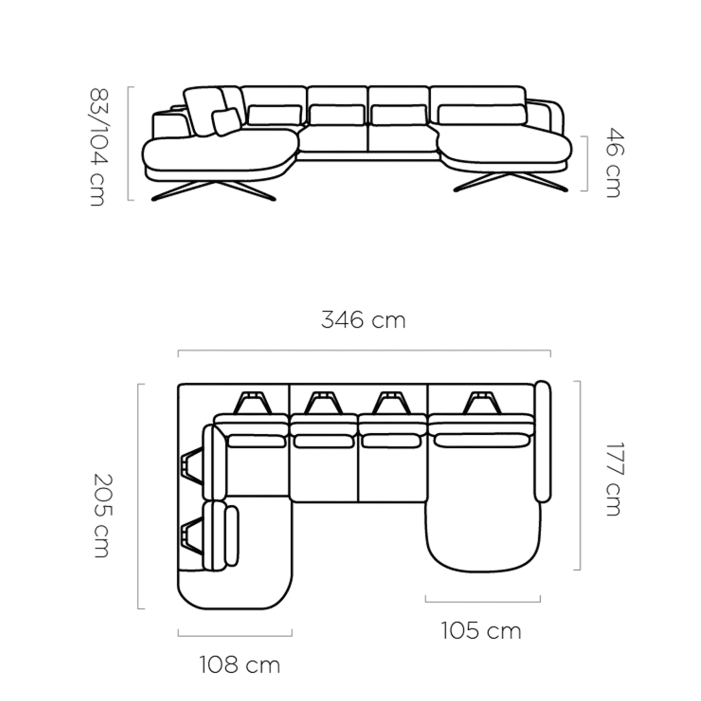 Narożnik elektryczny Ilusio XL